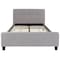 Flash Furniture Full Size Lt Gray Fabric Platform Bed & Mattress HG-BM10-26-GG - alternate 4